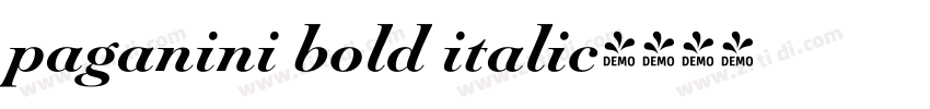 paganini bold italic字体转换